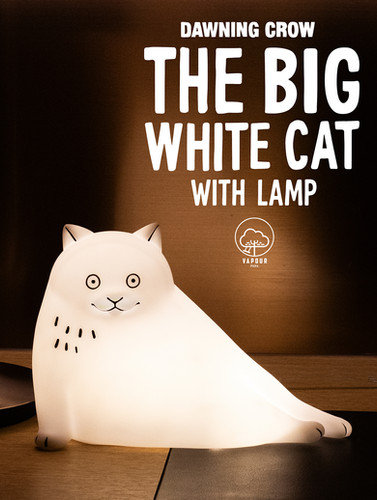 【新品未使用】THE BIG WHITE CAT WITH LAMP Vapour Park x Dawning Crow- THE BIG WHITE CAT WITH LAMP | Vapour Park