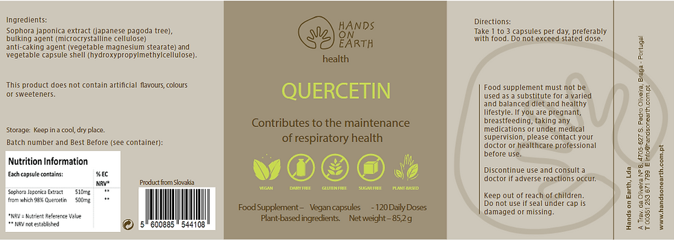 Thumbnail: Quercetin 500mg - 120 capsules