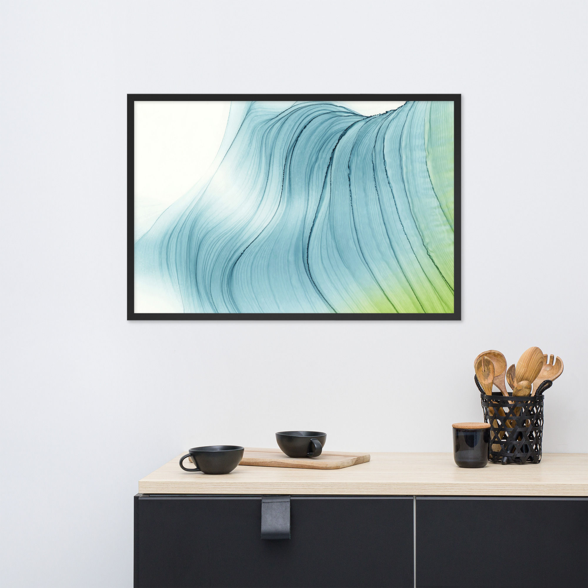 MOUNTAINS Framed poster