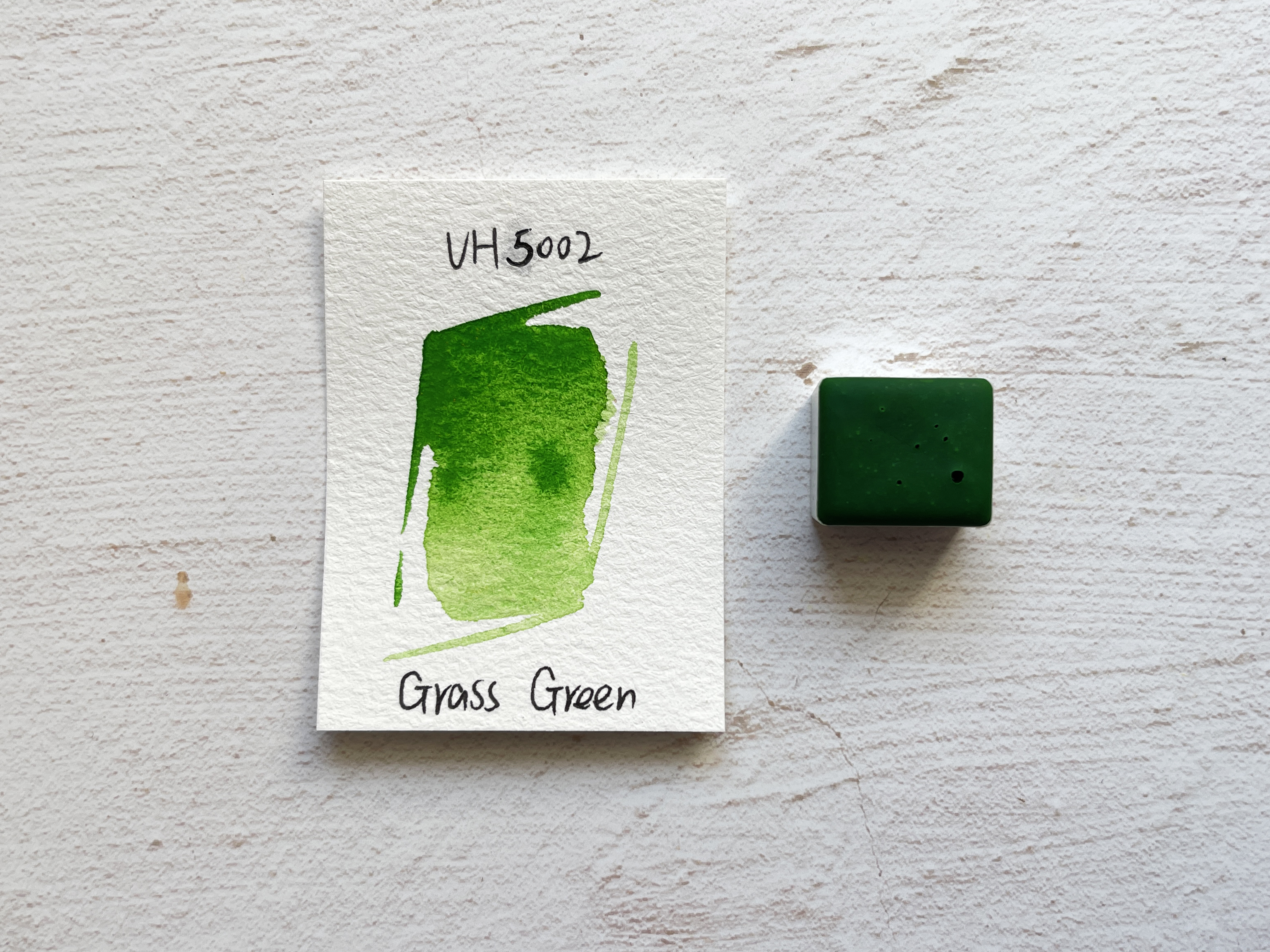 Handmade Watercolor Paint - Starter - Grass Green - VH5002