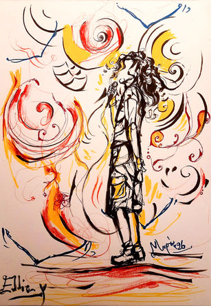 artwork by Myrto Koukodimou: Eddie Vedder