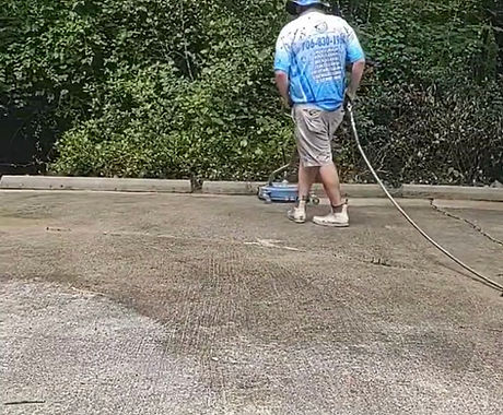 Example of Driveway cleaning