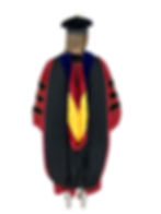 Thumbnail: Wine Doctoral Deluxe Gown, Hood, and Tam Package