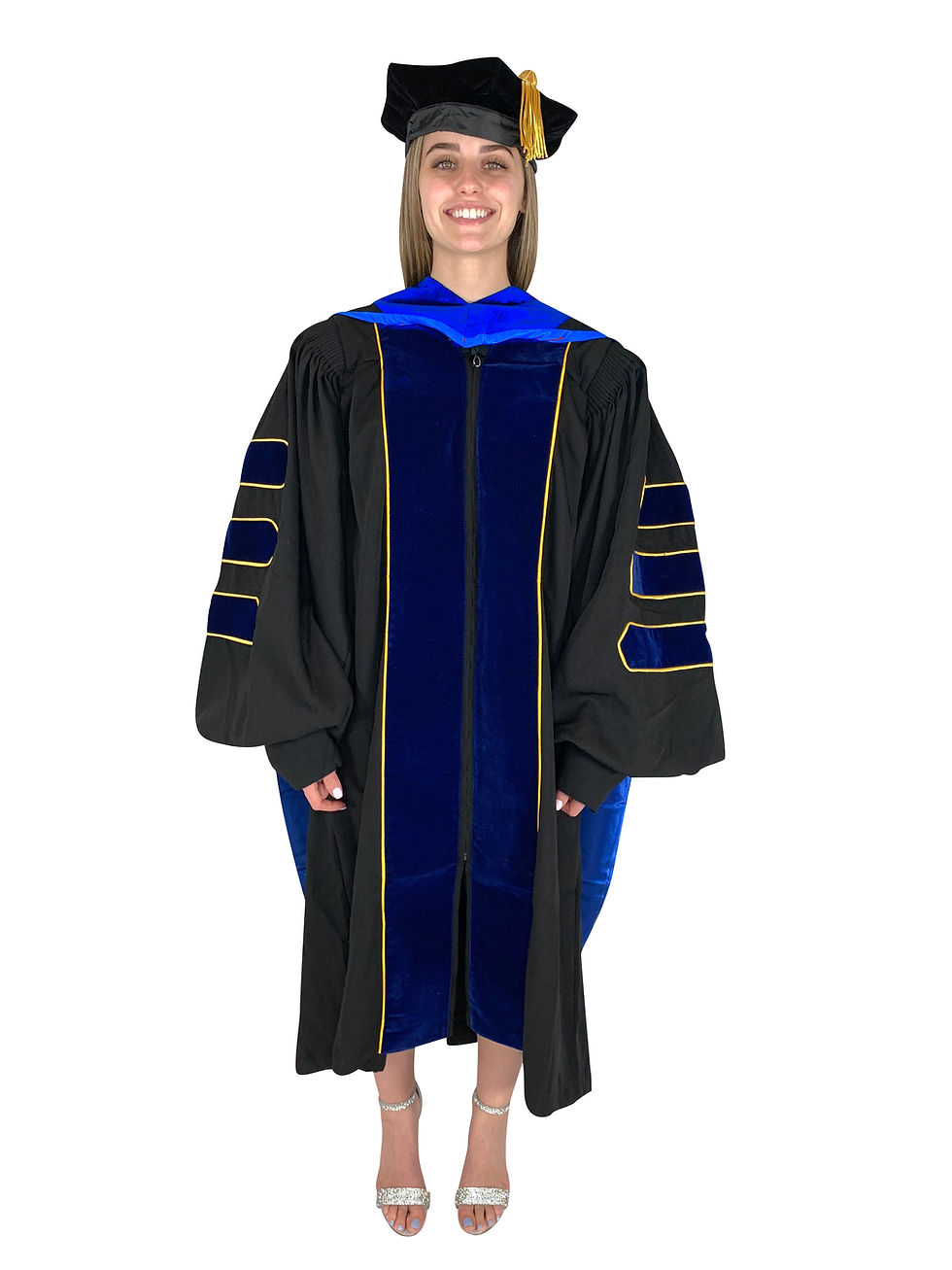 Thumbnail: Cappe Diem Doctoral Deluxe Gown, Hood, and Tam Package