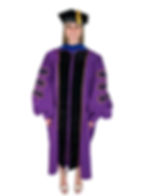 Thumbnail: Custom Deluxe Doctoral Gown & Tam