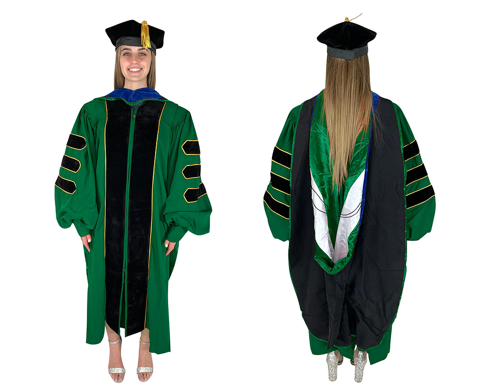 Thumbnail: Cappe Diem Doctoral Deluxe Gown, Hood, and Tam Package