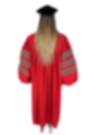 Thumbnail: Red Doctoral Deluxe Gown and Tam Package