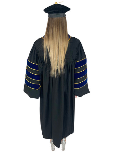 doctorate academic dress Custom Doctoral Graduation Gown and Tam Package In the graduation ceremony Deluxe Doctoral Gown Tam -