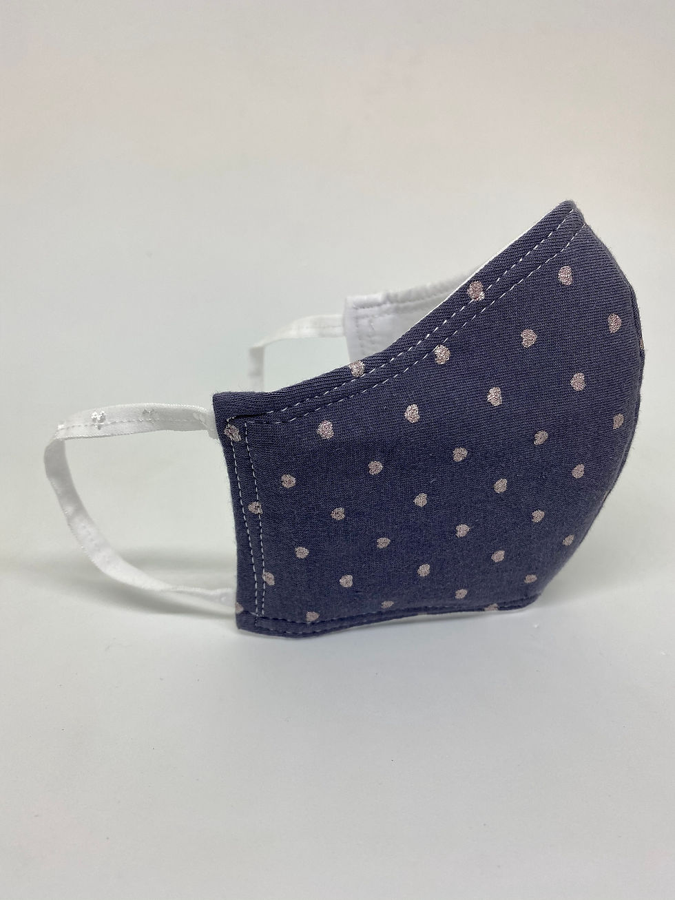 Mascarilla AZUL-PUNTOS ROSA