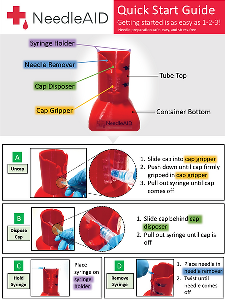 prevent needlestick injuries with sharps safety device needle safety tool capper