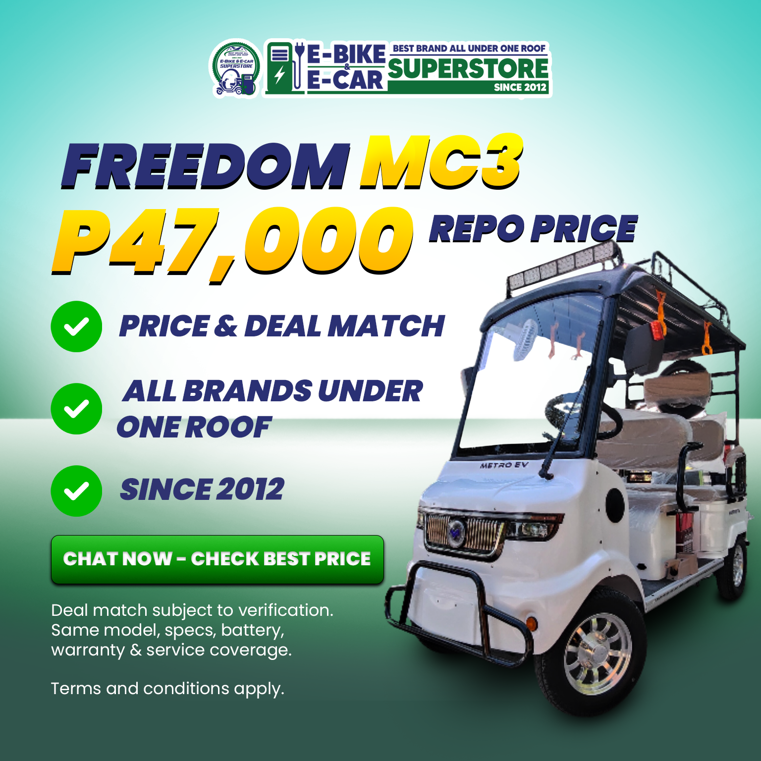 FREEDOM MC3 (P50,000 NEW BATTERY)