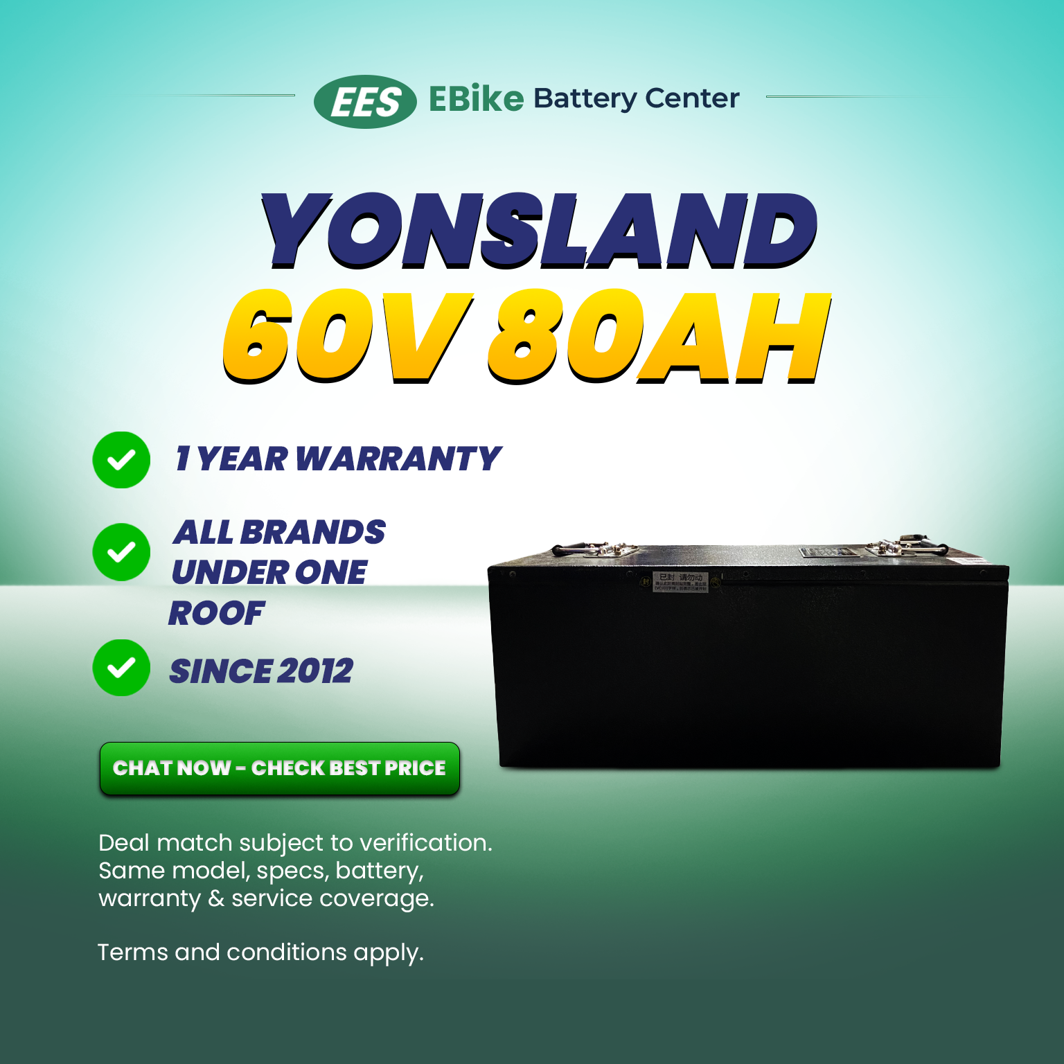 YONSLAND 60V 80AH