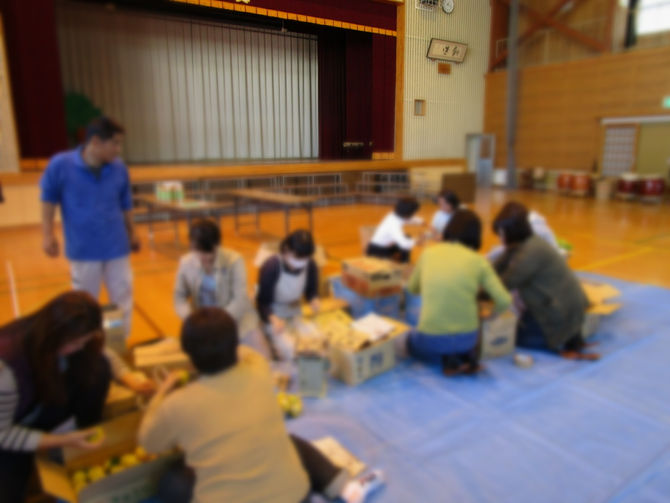 明日のJAバザーの準備