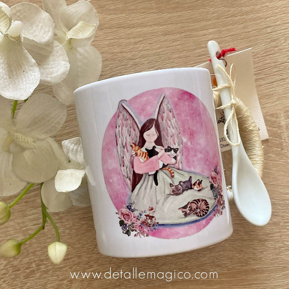 Miniatura: Mug | Angel de la guarda - Cuchara