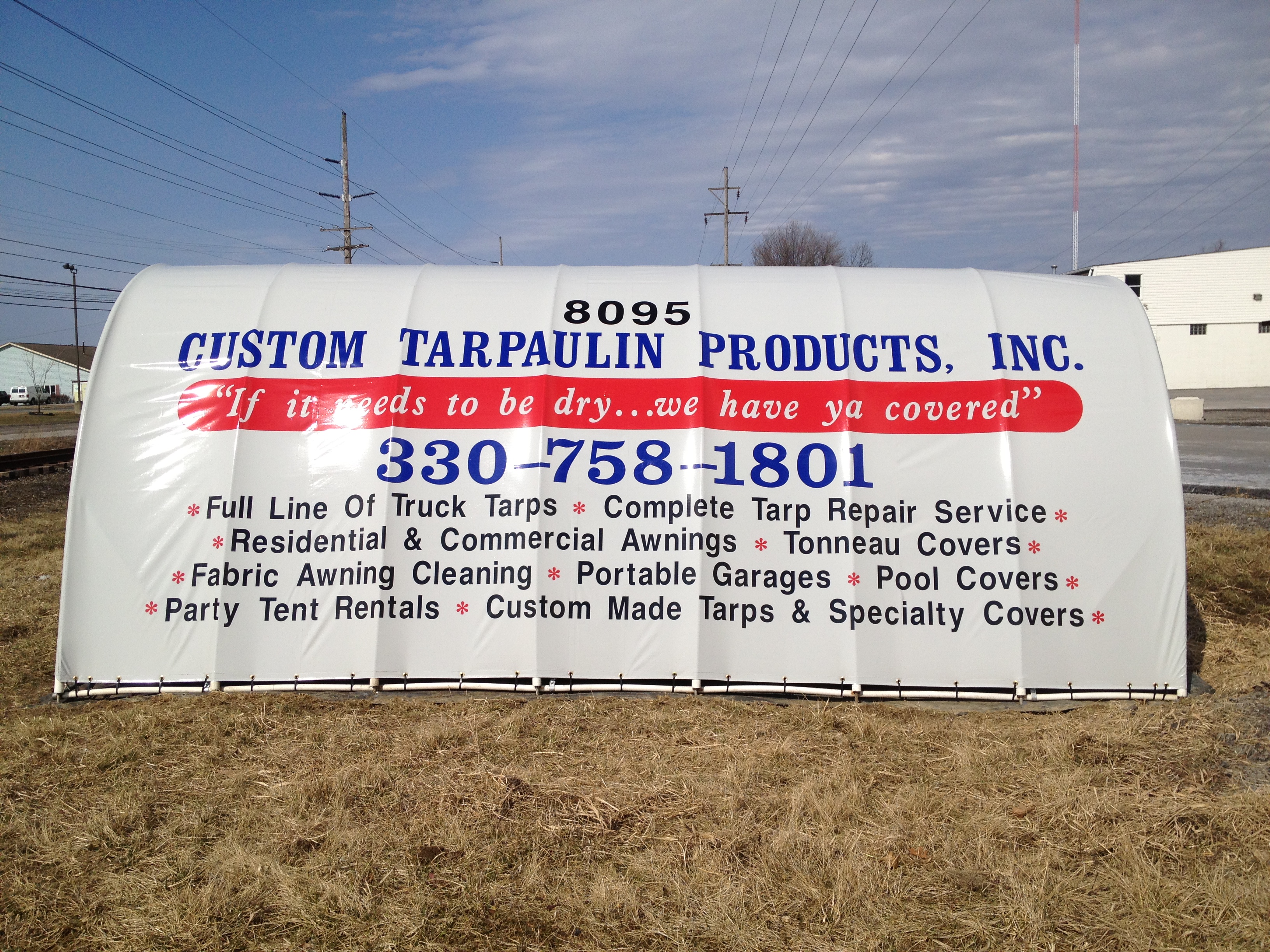 Tarps Custom Tarpaulin Products, Inc. Youngstown, OH