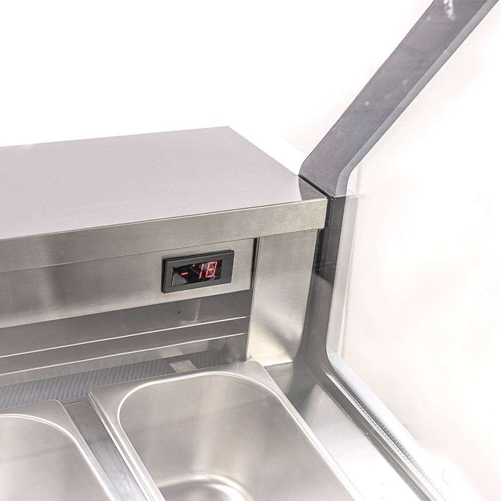 Thumbnail: Marchia GIC-7 42" 7-Pan White Gelato Ice Cream Dipping Cabinet Display Freezer