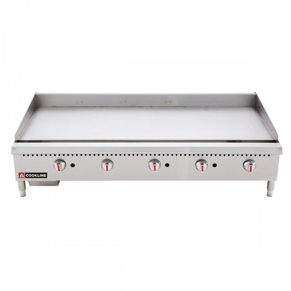 Cookline CGG-60T-HD 60" Gas Countertop Griddle Thermostatic Controls, 150K BTU