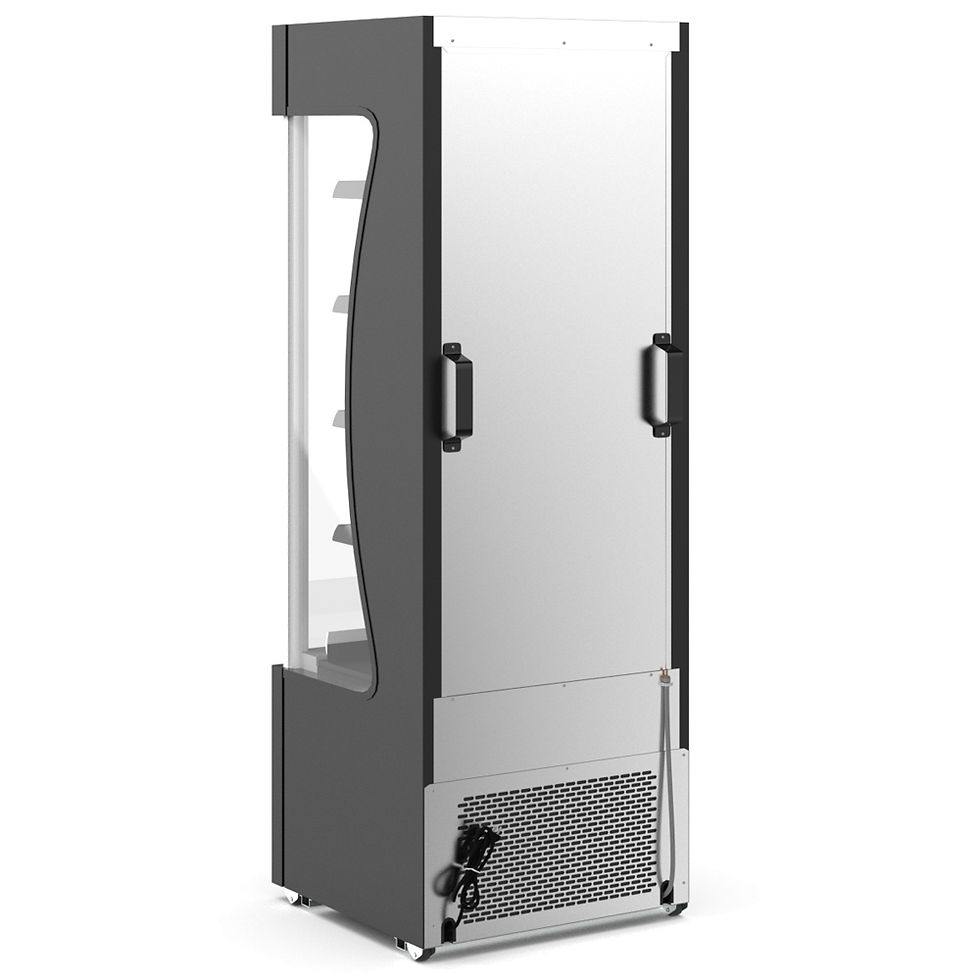 Thumbnail: Coldline AOC-28-B 28" Black Open Air Refrigerated Display Merchandiser