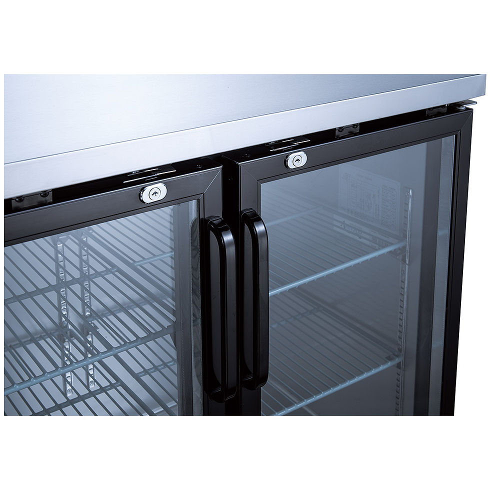 Thumbnail: Coldline CBB-48G 48" Swing Glass Door Back Bar Cooler, Black