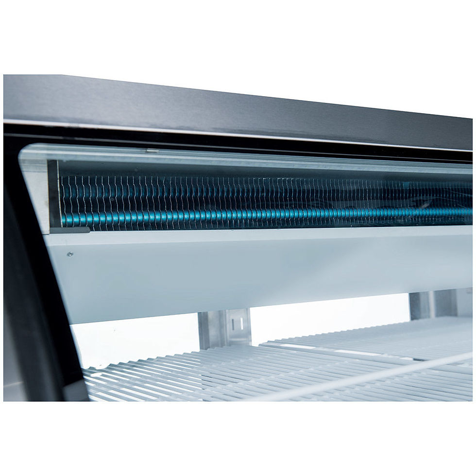 Thumbnail: Coldline DC48-SS 48" Stainless Steel Curved Glass Refrigerated Deli Display Case