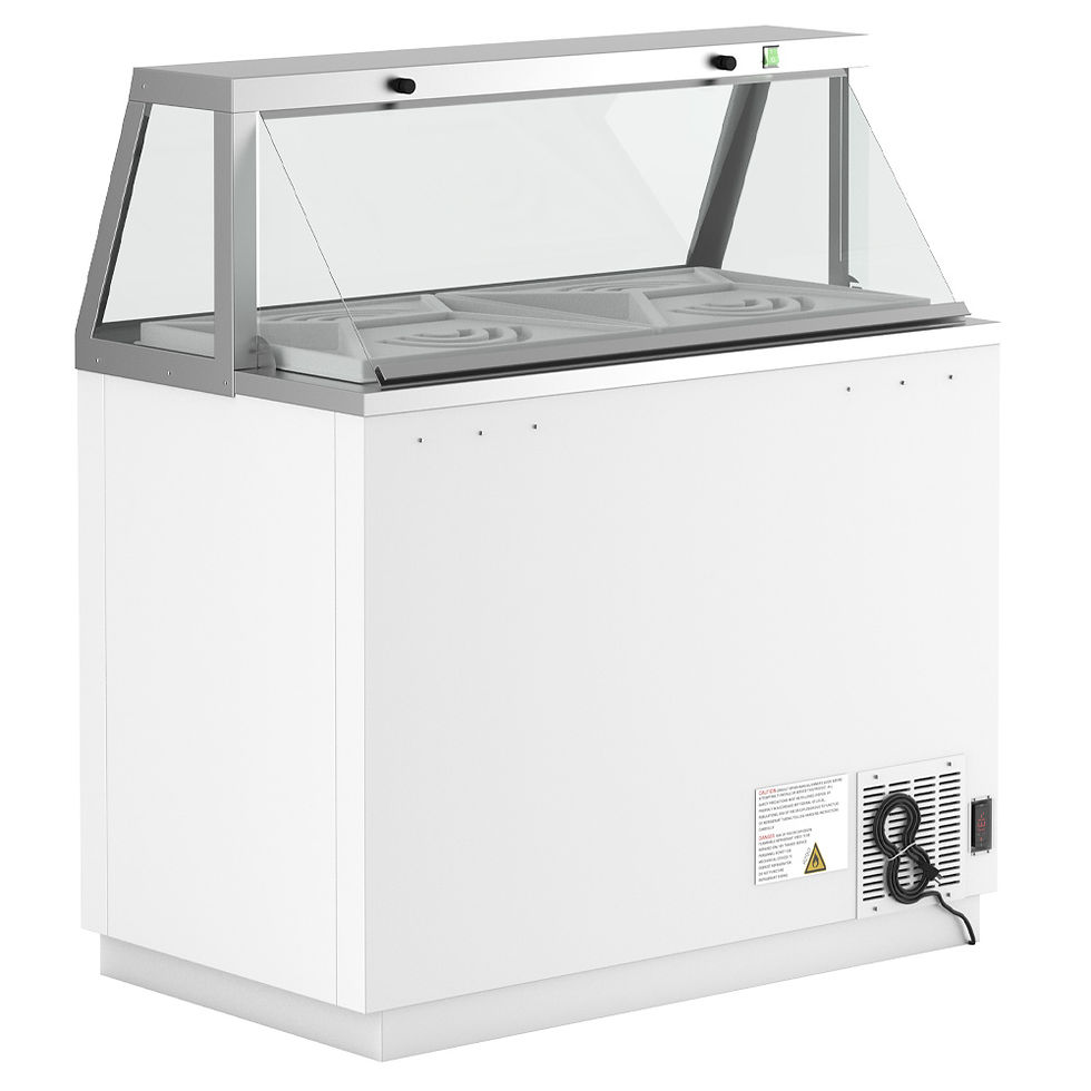 Thumbnail: Coldline DIP-46 47" Ice Cream Dipping Cabinet Freezer | (8) Tub Capacity