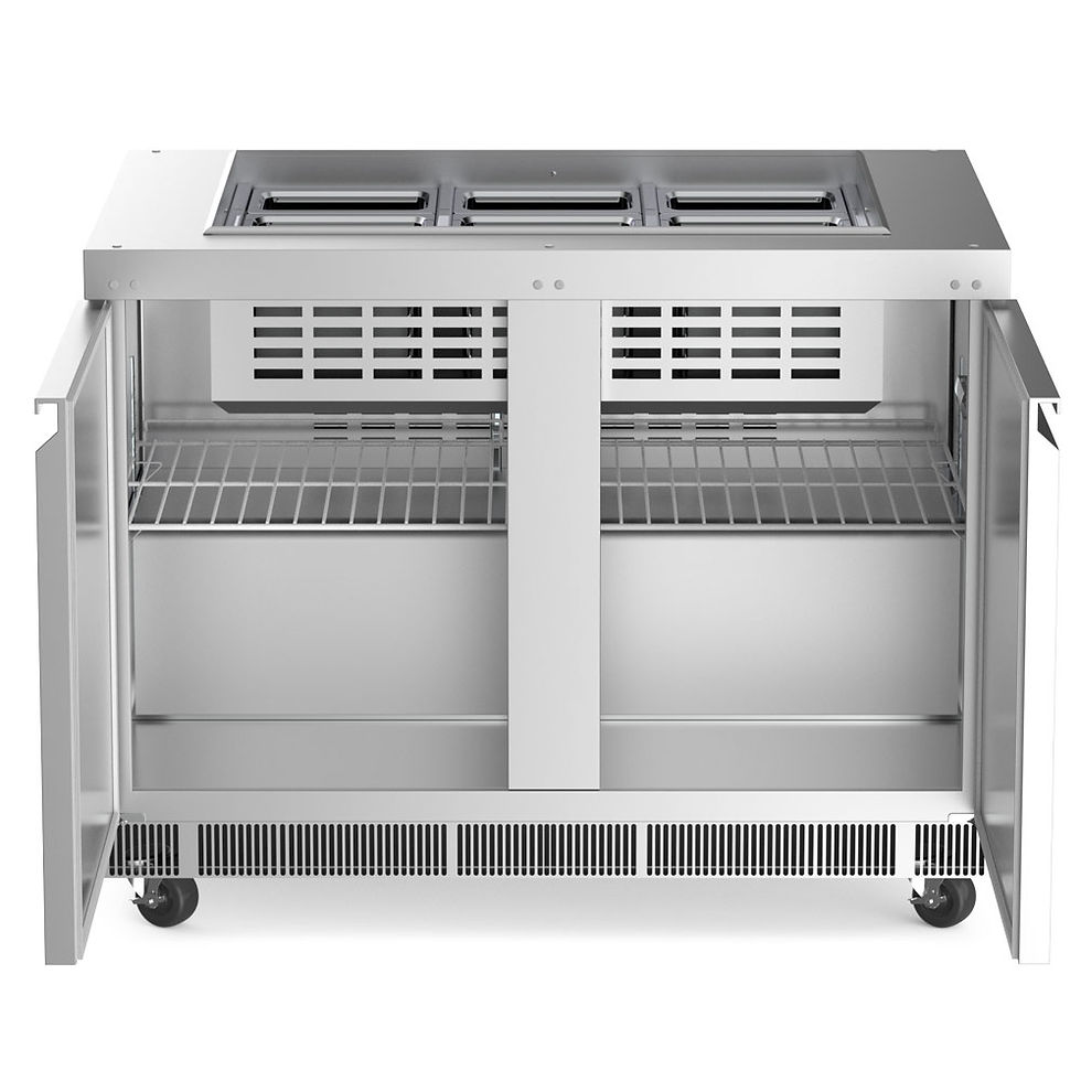 Thumbnail: Coldline CBT-48 48" Stainless Steel Refrigerated Salad Bar, Buffet Table