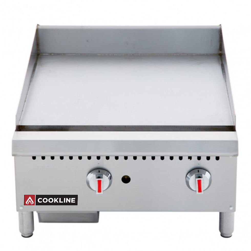 Thumbnail: Cookline CGG-24M 24" Gas Countertop Griddle with Manual Controls - 60,000 BTU