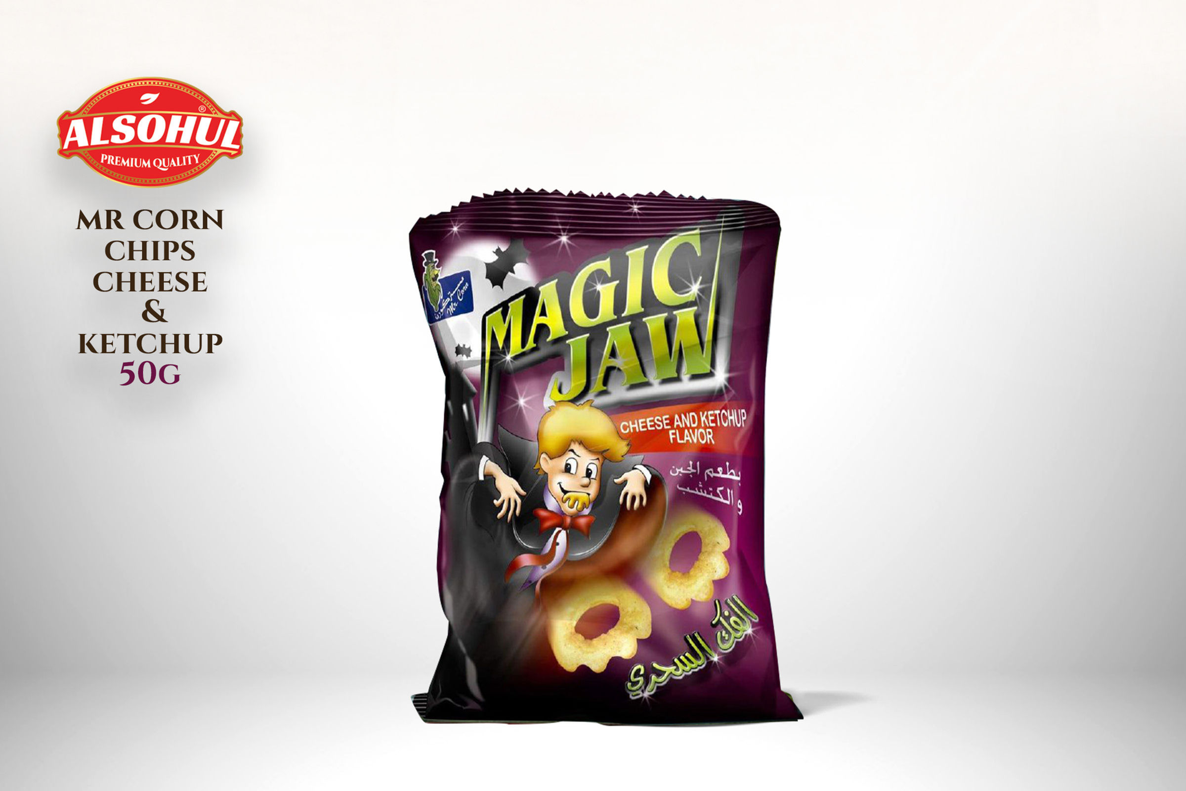 MR Corn Chips - Cheese & Ketchup 50g x 24 Pcs