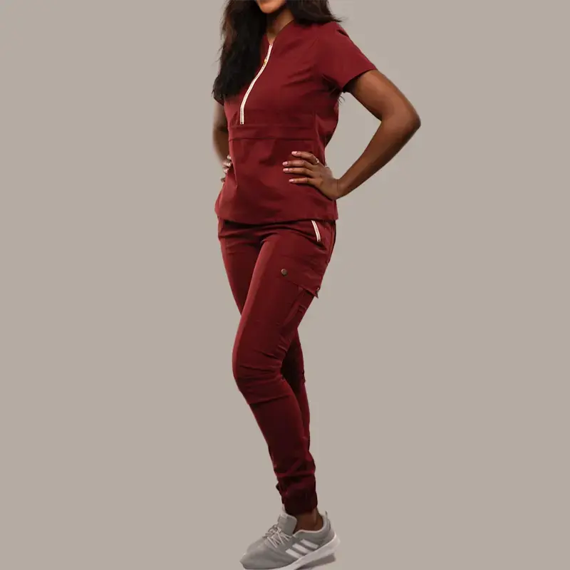 Thumbnail: New style spa uniform women scrubs sets stylish fashion scrubs wholesale customi
