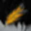 modern moody grey scale yellow phoenix feather against a background of black feathers.jpg