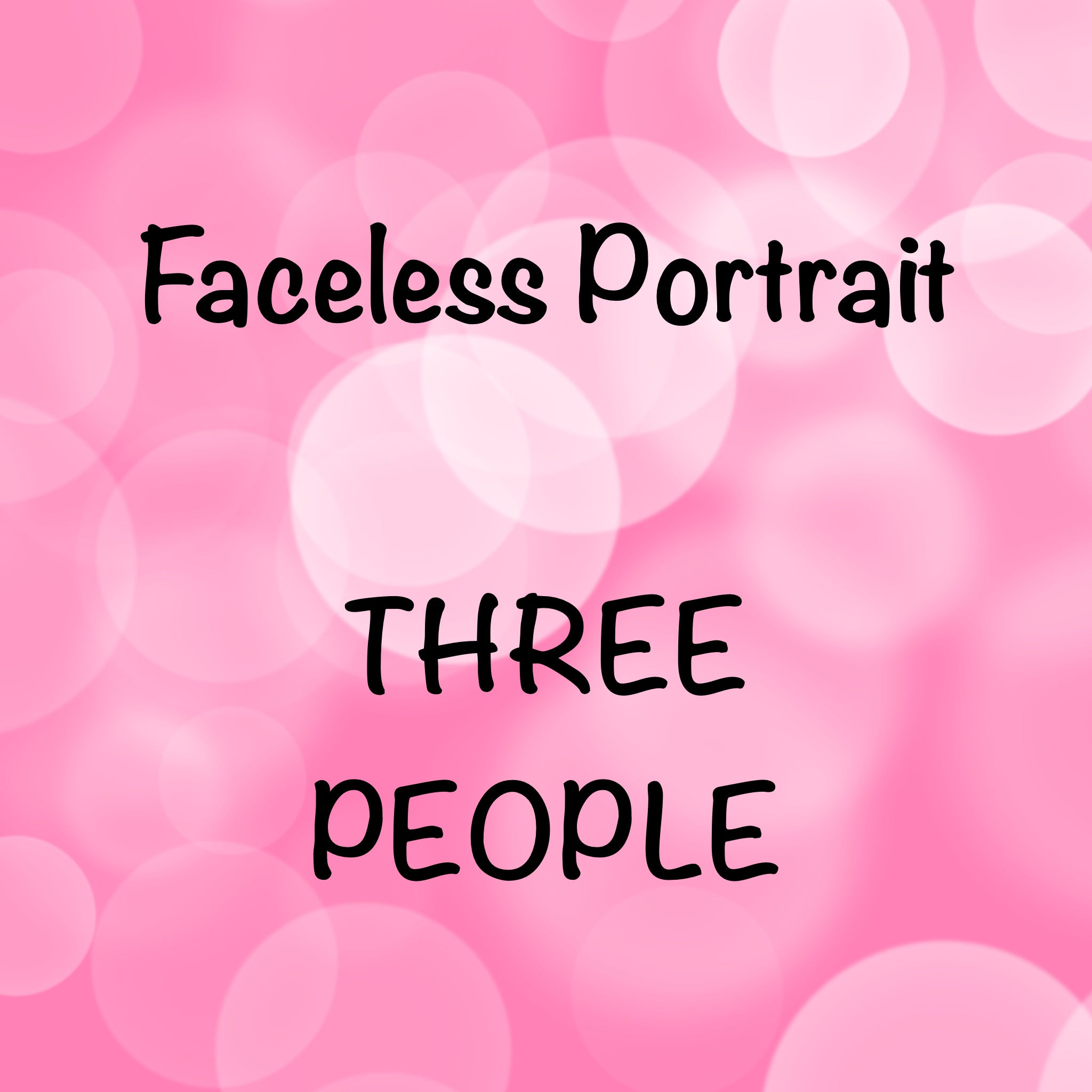 Faceless Portrait - Three People