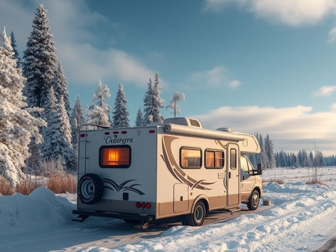 RV in Winter 