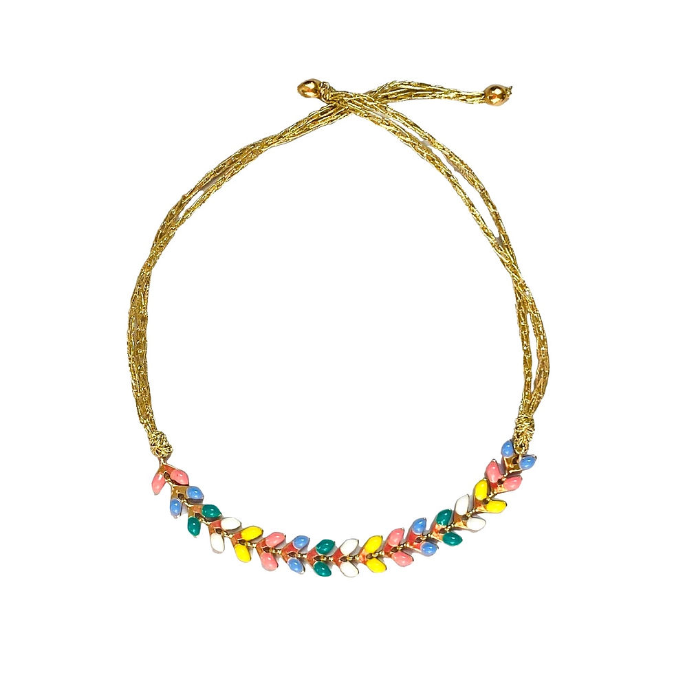 Thumbnail: Wisteria Spring Multi Coloured Friendship Bracelet