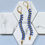 Thumbnail: Wisteria Royal Blue Drop Earrings