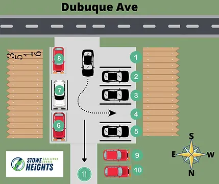 Parking map on Dubuque Avenue