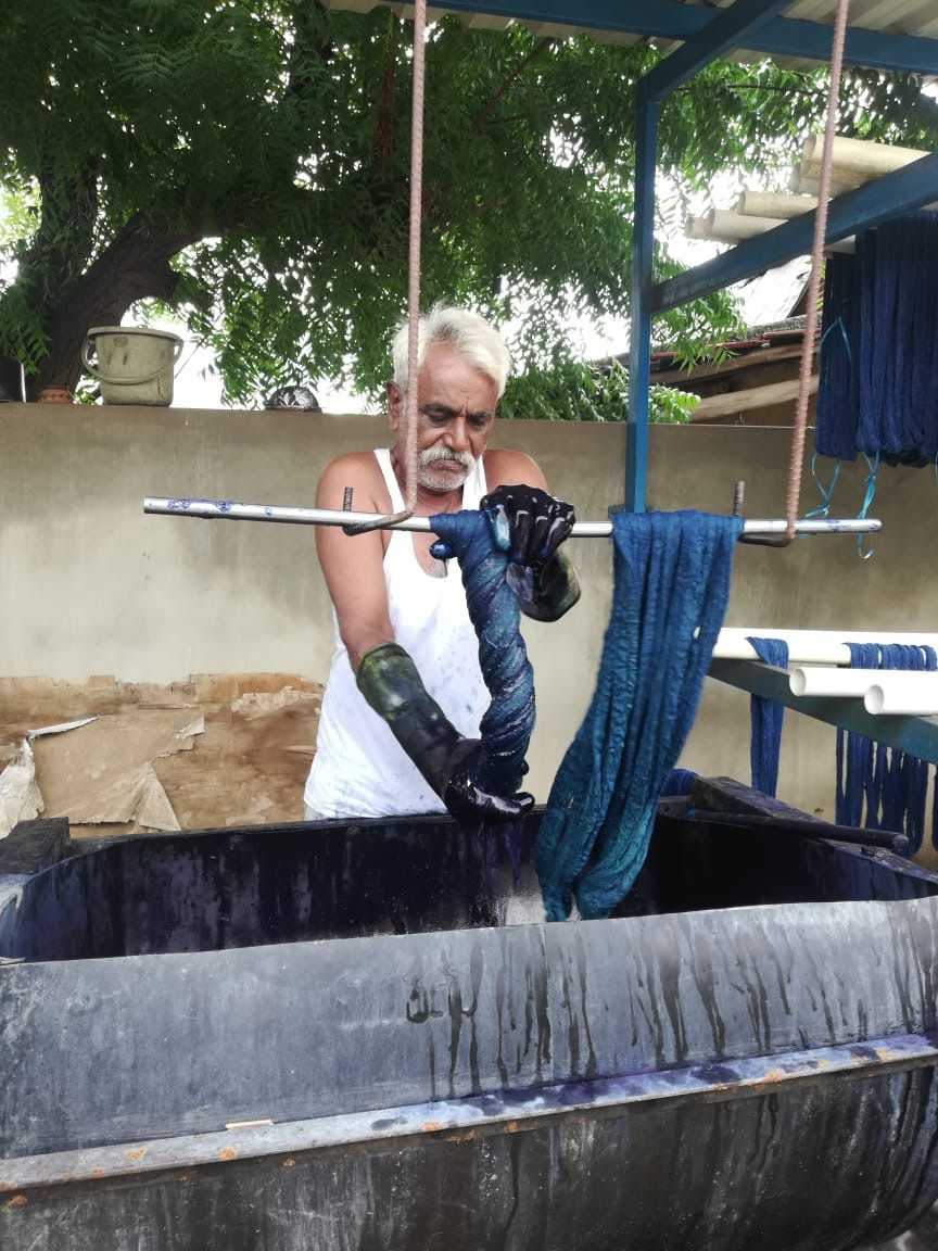 Thumbnail: Indigo desi wool blanket