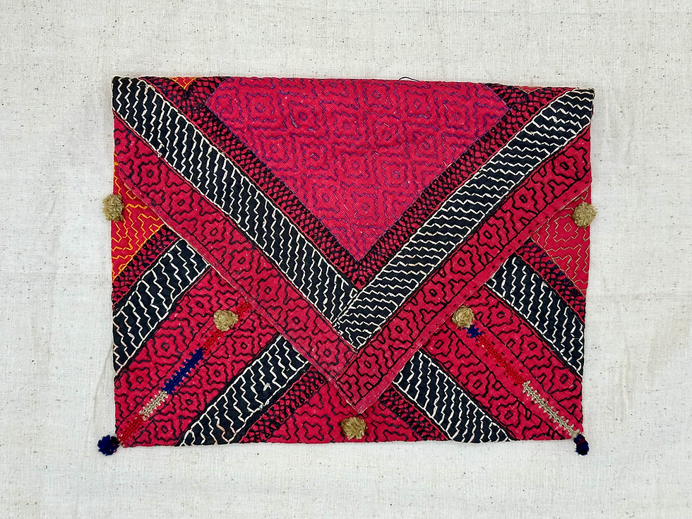 Thumbnail: Tribal embroidered pouch