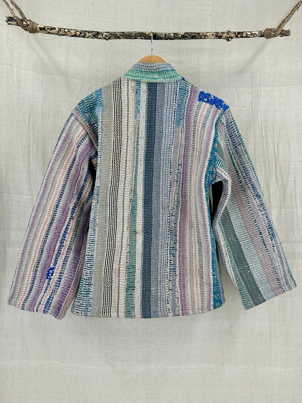 Thumbnail: Vintage kantha rustic style jacket