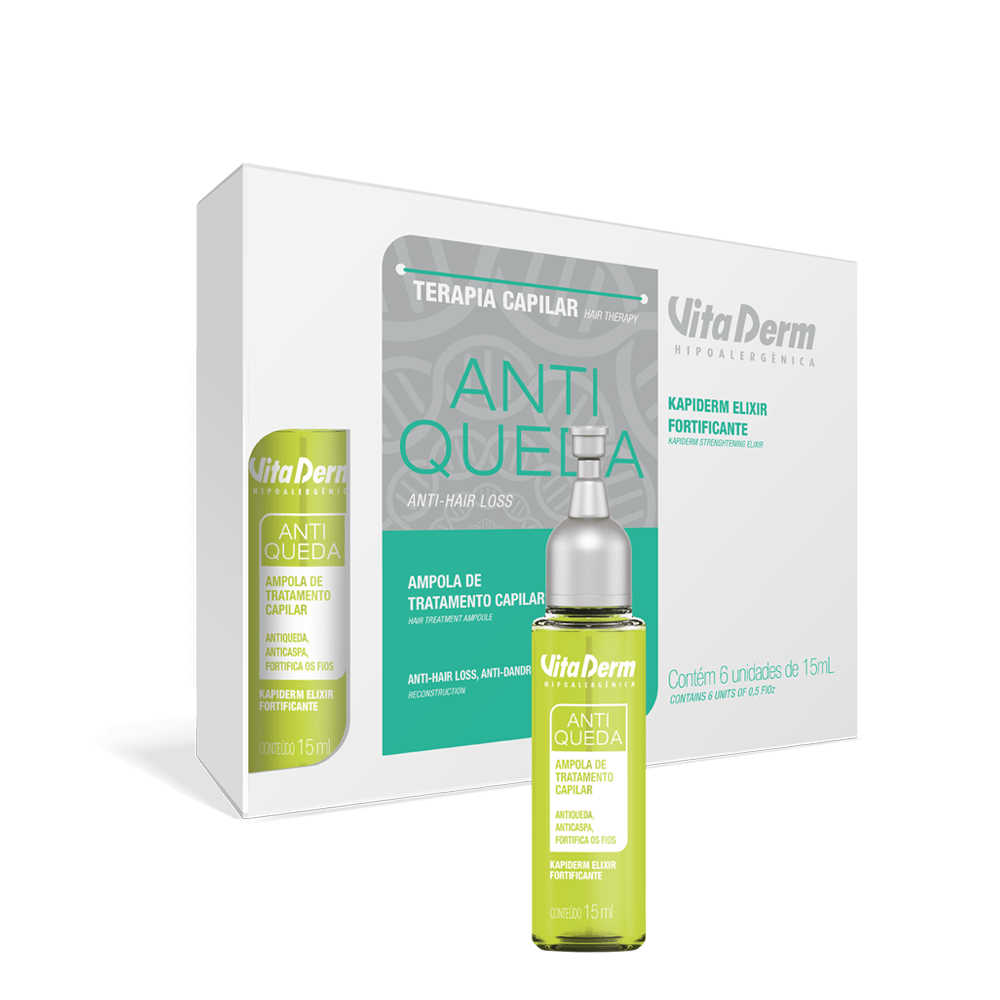 Ampola de tratamento Kapiderm Elixir Fortificante ANTIQUEDA