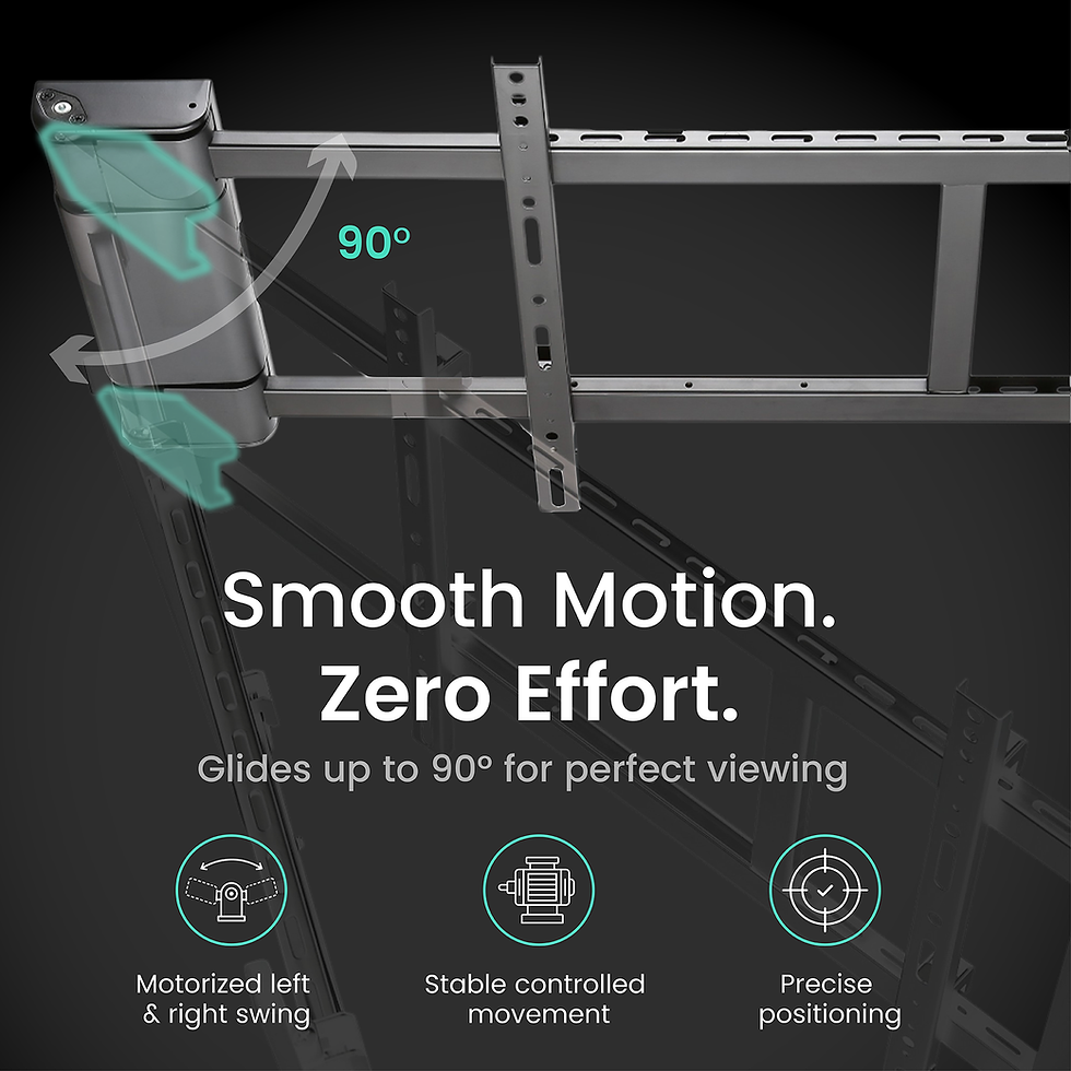 Thumbnail: Motorized Swing Out TV Wall Mount Bracket for 32" - 75" TVs