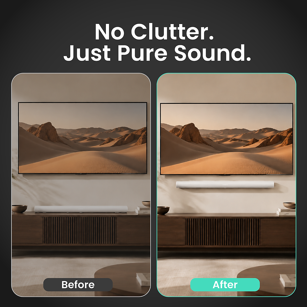 Thumbnail: Soundbar Wall Mount Compatible with Sonos Arc & Arc Ultra – Pro One-Piece Design