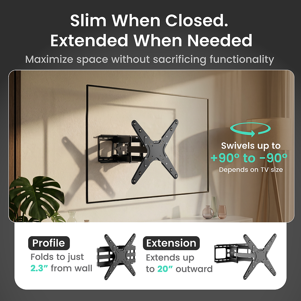Thumbnail: Outdoor Articulating TV Wall Mount for 37"-80" TVs
