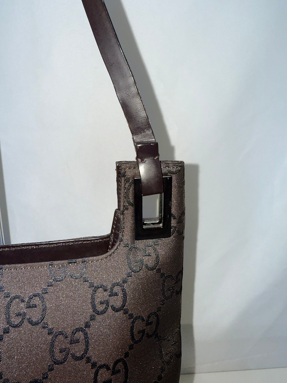 Thumbnail: Gucci GG Canvas Shoulder Bag (Square Hardware)