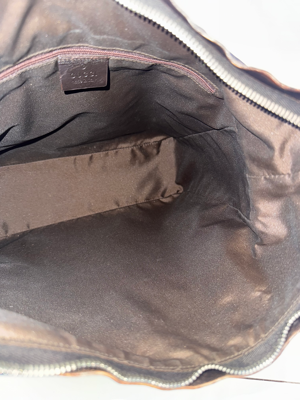 Thumbnail: Gucci GG Canvas Hobo Bag (Dark Brown)