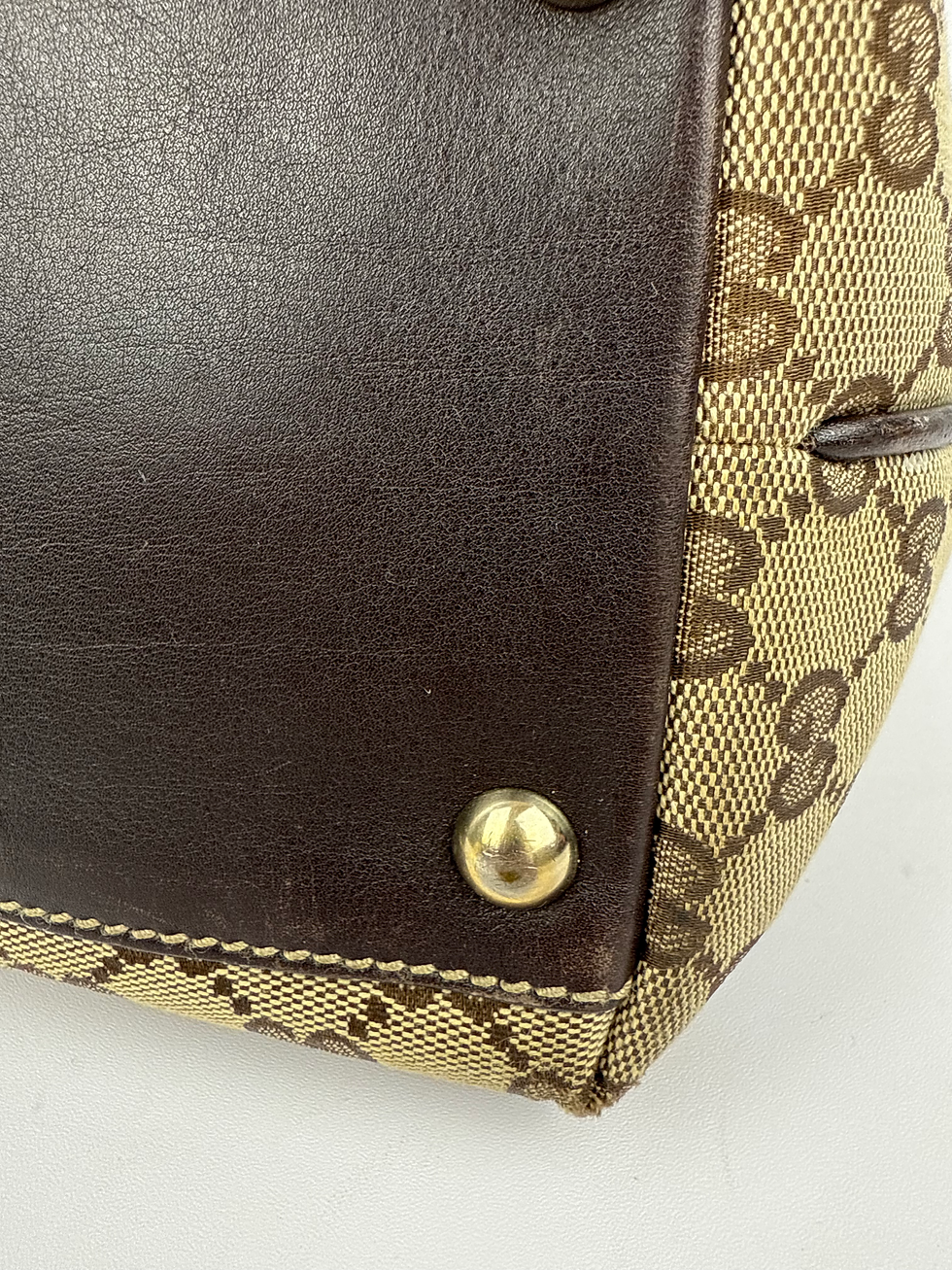 Thumbnail: Gucci GG Canvas Britt Tote Handbag