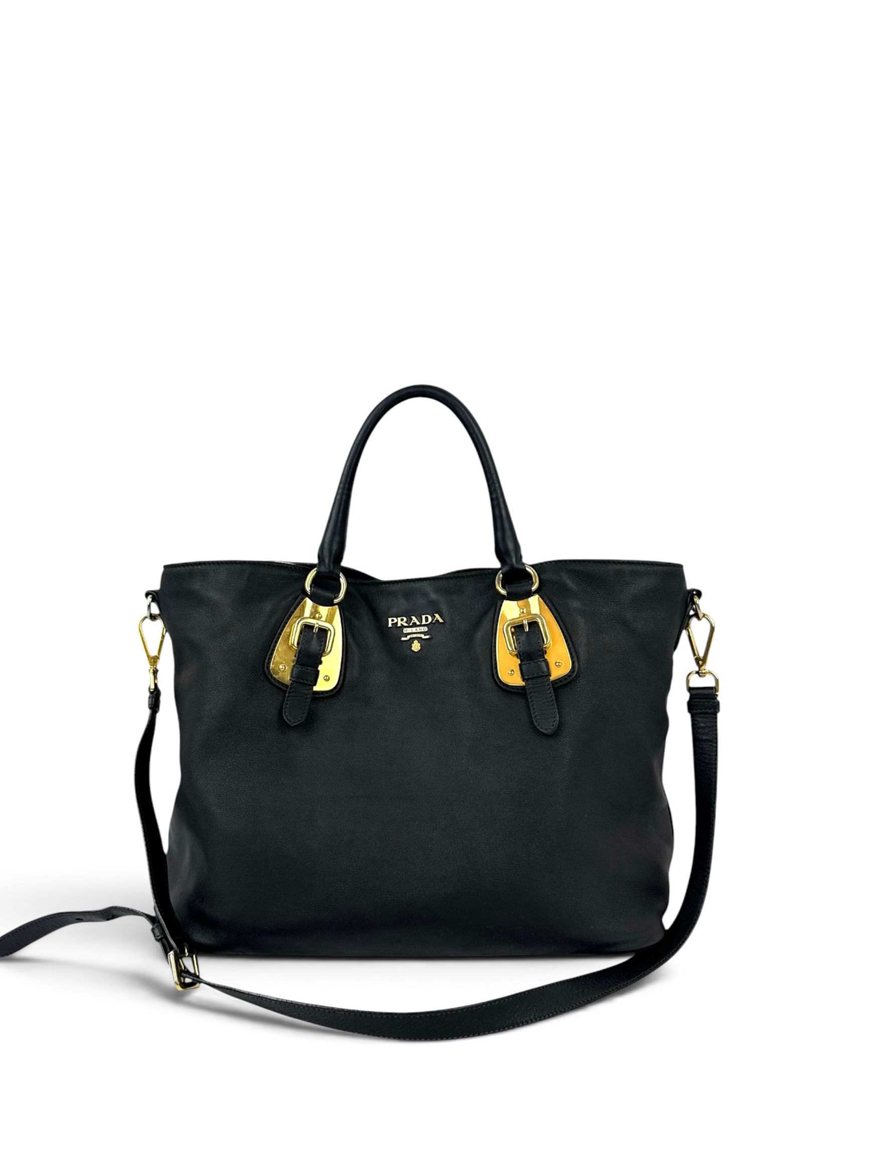 Prada Vitello Daino Leather Tote Bag