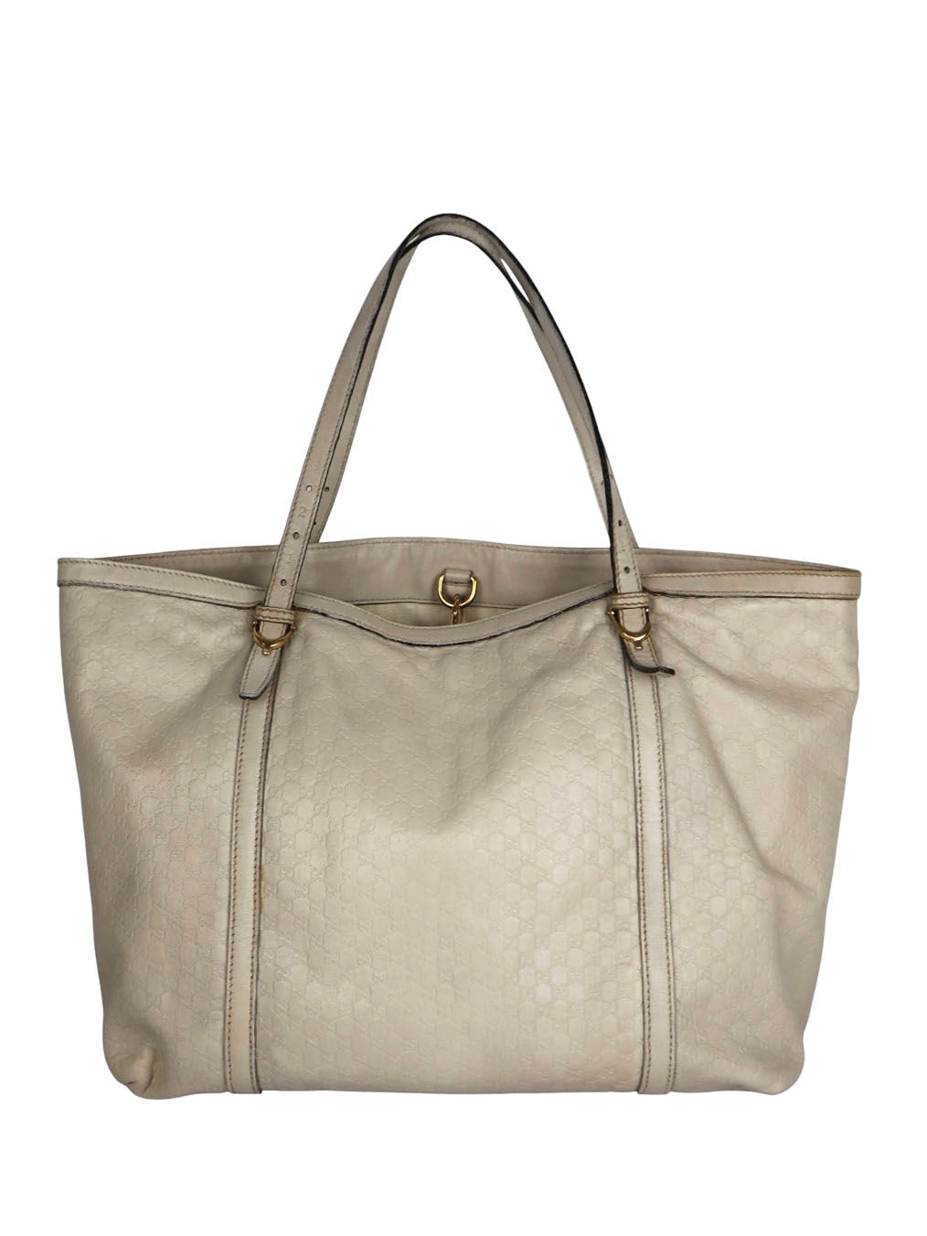 Gucci GG Canvas Leather Hobo Bag