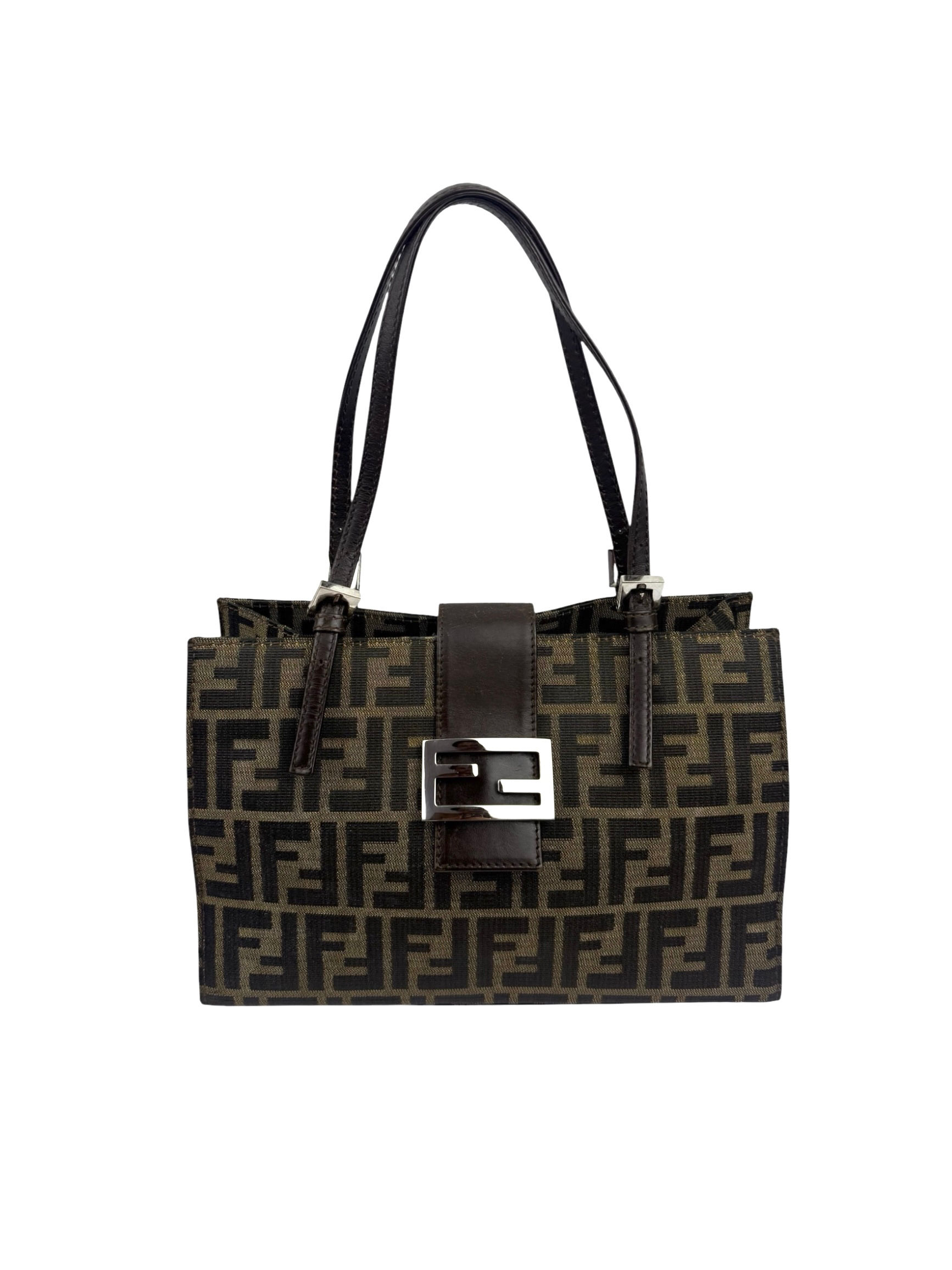Fendi Zucca Logo Tote Bag Vintage