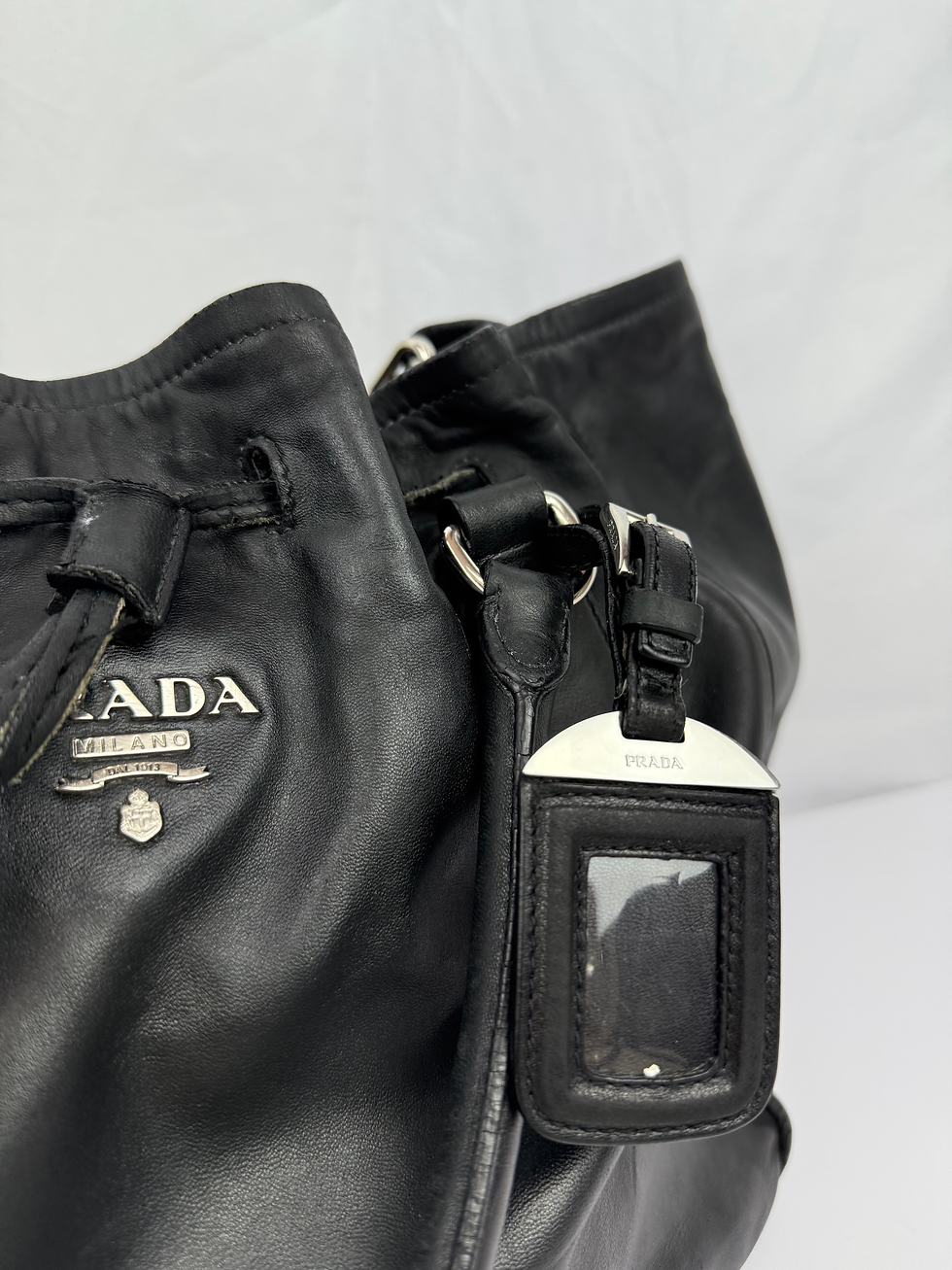 Thumbnail: Prada Daino Leather Tote Bag