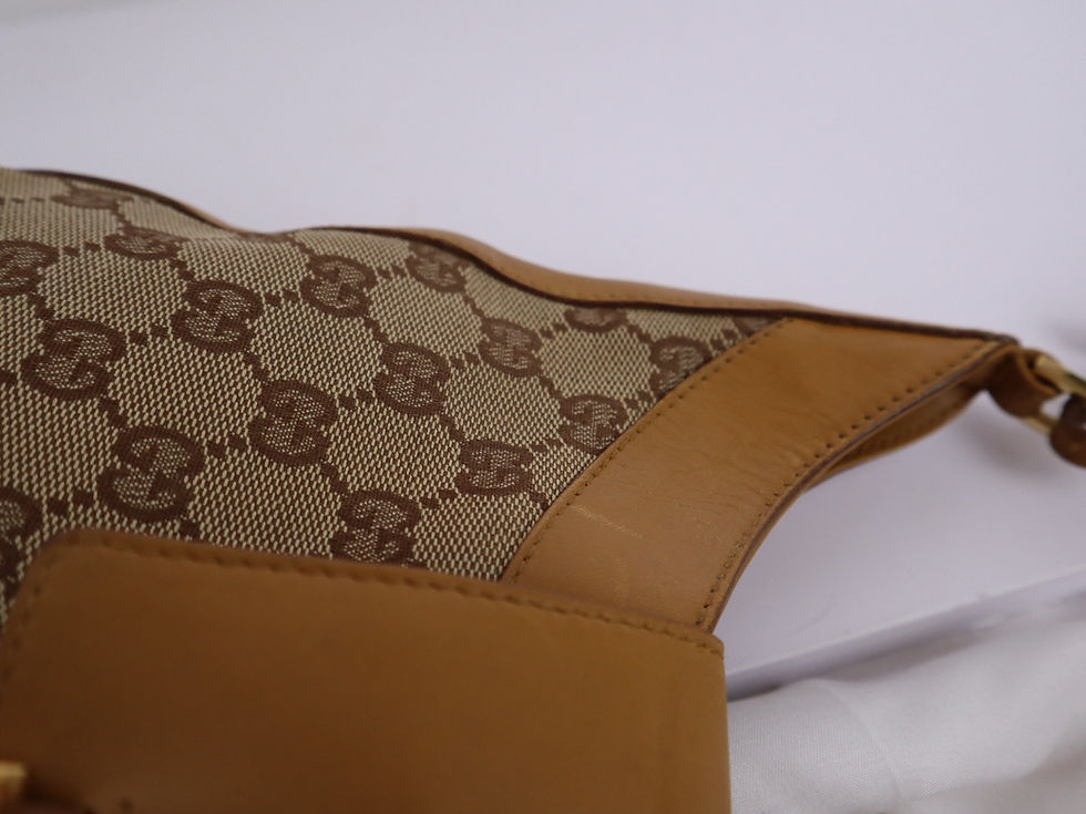 Thumbnail: Gucci GG Monogram Canvas Piston Lock Hobo Bag